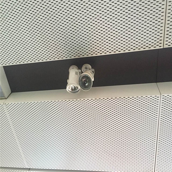 河北氟碳鋁單板廠家啟辰4s店展廳天花 柳葉孔鍍鋅天花