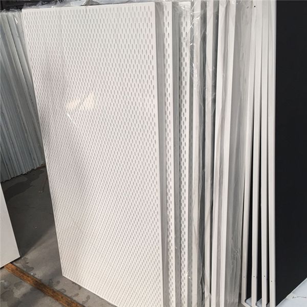 啟辰4s店專用吊頂沖孔勾搭鋁單板柳葉孔鋁單板吊頂 (17)