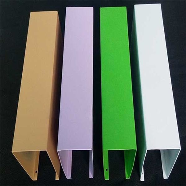 廣州u形鋁方通木紋鋁方通吊頂 (2)