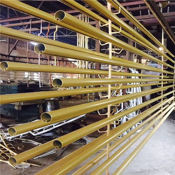 氟碳香檳金鋁合金圓管天花 (1)