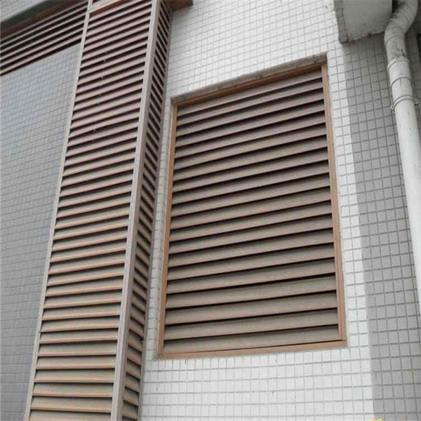 河北鋁合金百葉窗廠家 防雨鋁百葉窗空 調外機防塵吸音罩定制廠家