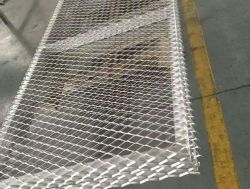 海南網格天花廠家 2.0mm鋁合金網格板吊頂 定制勾搭式拉伸網鋁天花